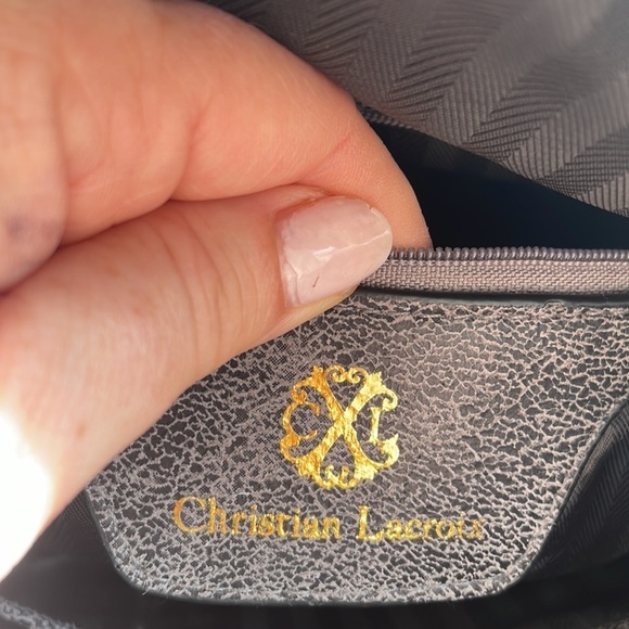 Christian Lacroix Grey Hobo Style Purse - Picture 10 of 16